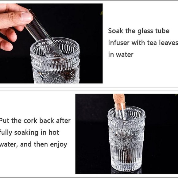 Tea Strainer Accessories Glass Test Tube Tea Strainer Glass Tube Tea Infuser - Picture 5 of 16